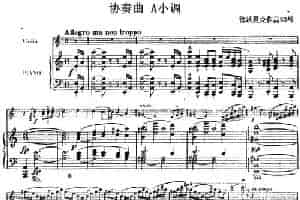德沃夏克作品53号A小调协奏曲 （小提琴和钢琴） 钢琴乐谱