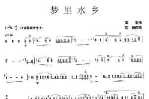 梦里水乡 笛箫乐谱