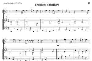 Trumpet Voluntary（小号+钢琴伴奏） 铜管乐器谱