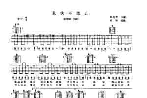 其实不想走 吉他乐谱