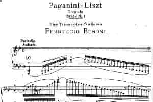 6首帕格尼尼大练习曲（Tremolo Etude Nr.1） 钢琴乐谱