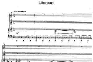 Libertango（自由探戈）（手风琴、小提琴、钢琴三重奏） 手风琴乐谱