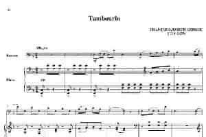 Tambourin（巴松+钢琴伴奏） 铜管乐器谱