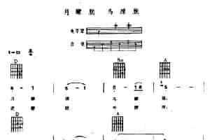 月朦胧 鸟朦胧（电子琴吉他弹唱谱） 乐器谱
