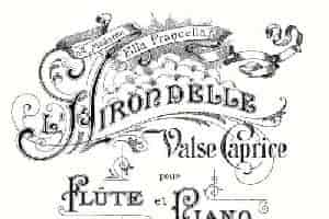 L'Hirondelle.Op.44（长笛+钢琴伴奏） 长笛乐谱