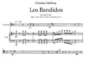 Los Bandidos（长号+钢琴） 铜管乐器谱