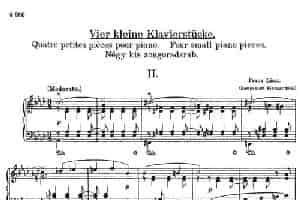 5 Klavierstücke S.192（5首钢琴小品·Ⅱ） 钢琴乐谱