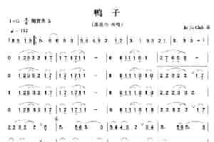 鸭子 笛箫乐谱