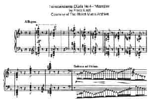 12 Etudes d'execution Transcendante S.139（12首超技练习曲·4） 钢琴乐谱