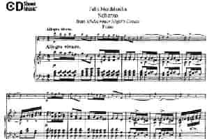 Scherzo（长笛+钢琴） 长笛乐谱