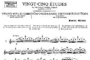 Moyse - 25 Studies after Czerny flute  [3]（25首改编自车尔尼作品的练习曲） 长笛乐谱