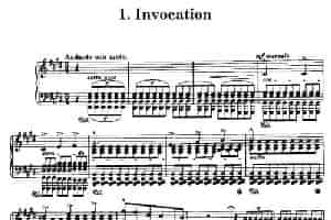 Invocation（祈祷）（《诗与宗教的谐音》第一首） 钢琴乐谱