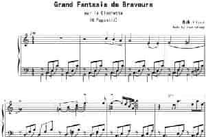 钟声大幻想曲（Grand Fantasia de Bravoure） 钢琴乐谱