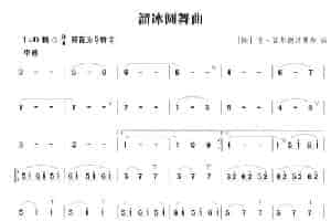 溜冰圆舞曲 笛箫乐谱