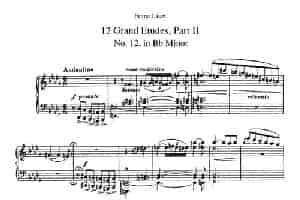 12 Grand Etudes S.137（12首华丽的练习曲·12） 钢琴乐谱