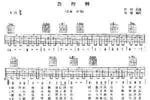 白桦林（朱迎编配版） 吉他乐谱