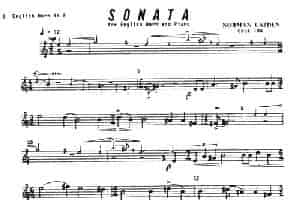 Sonata（英国管与钢琴奏鸣曲英国管分谱） 铜管乐器谱