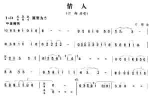 情人 笛箫乐谱