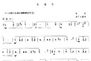 良宵引（曲广义整理版） 笛箫乐谱
