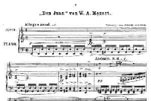 Opern-Transcriptionen.Op.45-5（长笛+钢琴伴奏） 长笛乐谱