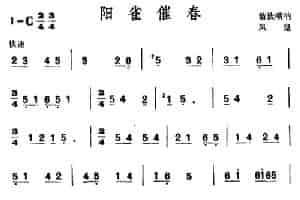 阳雀催春（苗族唢呐） 乐器谱