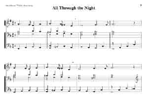 All Through the Night（小号+钢琴伴奏） 铜管乐器谱