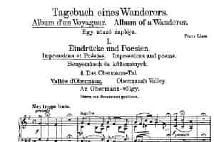 Album d'un Voyageur S.156（旅行者札记·第一册）（印象与诗篇·4. 日内瓦的钟声 Les cloches de G*****） 钢琴乐谱