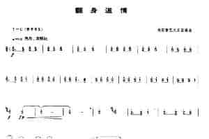 翻身道情（唢呐谱） 乐器谱