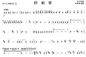 回娘家 笛箫乐谱