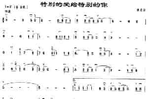 特别的爱给特别的你 胡琴乐谱