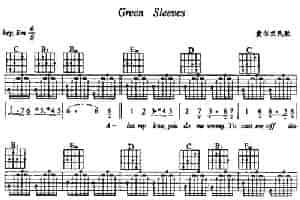 Green Sleeves（绿袖子） 吉他乐谱