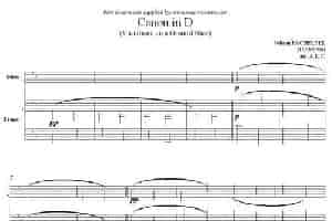 Canon in D（长笛+钢琴） 长笛乐谱