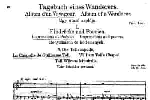 Album d'un Voyageur S.156（旅行者札记·第一册）（印象与诗篇·5. 奥伯曼山谷 Vallee d'Obermann） 钢琴乐谱