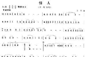 情人 笛箫乐谱