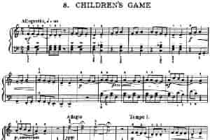For Children Sz.42（献给孩子们·8） 钢琴乐谱