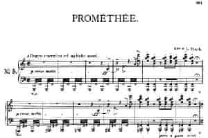 Prometheus S.99（普罗米修斯） 钢琴乐谱