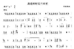 路边的野花不要采 笛箫乐谱