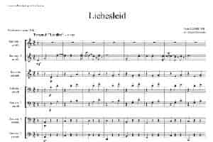 Liebesleid（四重奏、总谱） 萨克斯乐谱