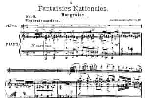 Fantaisies nationales. Op. 59, 6. （长笛+钢琴伴奏） 长笛乐谱