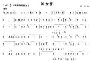 舞女泪 笛箫乐谱