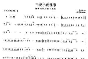 当爱已成往事 笛箫乐谱