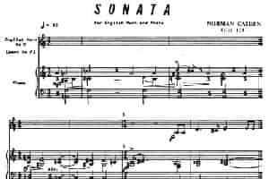 Sonata（英国管与钢琴奏鸣曲） 铜管乐器谱