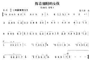 挥着翅膀的女孩 笛箫乐谱