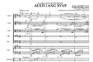 AULD LANG SYNE（友谊地久天长）（小型乐队谱） 乐器谱