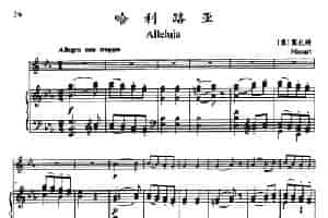 哈利路亚（Alleluja）（小号独奏+钢琴伴奏） 铜管乐器谱