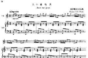 小酸梅果（口琴+钢琴伴奏） 口琴乐谱