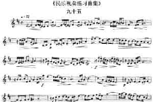 民乐视奏练习曲集（95—97） 乐器谱