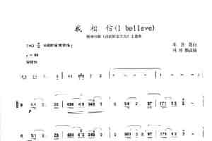 我相信 笛箫乐谱