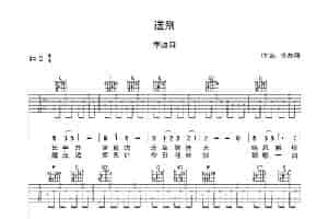 送别（吉他初级练习曲） 吉他乐谱