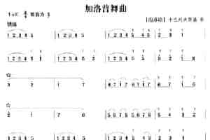 加洛普舞曲 笛箫乐谱
